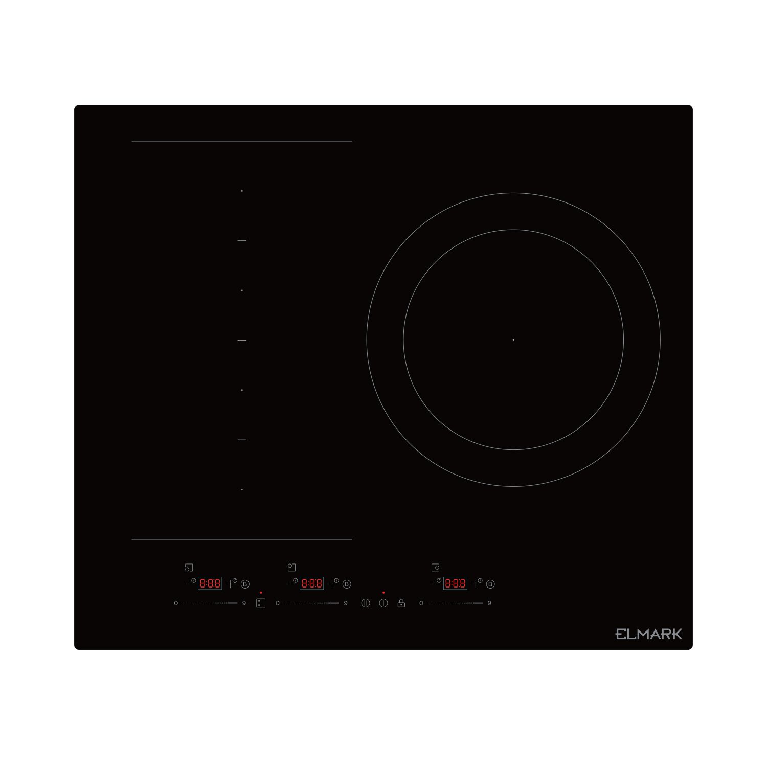 ELMARK EL-6T74 BUILT-IN INDUCTION HOB 590x520MM ELMARK EL-6T74 BUILT-IN INDUCTION HOB 590x520MM