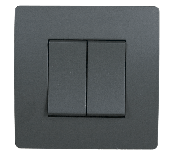 EL BASIC TG103 2 BUTTONS 1 WAY SWITH GRAPHITE-OLD