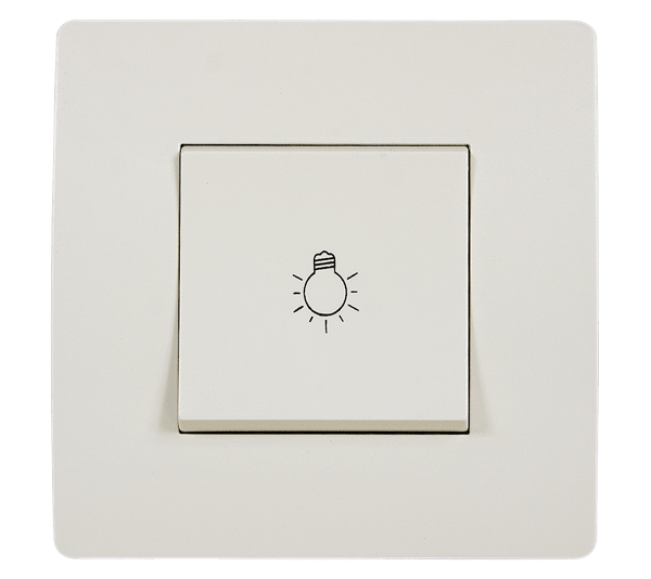 EL BASIC TG112A PUSH BUTTON SWITCH CREAM-OLD