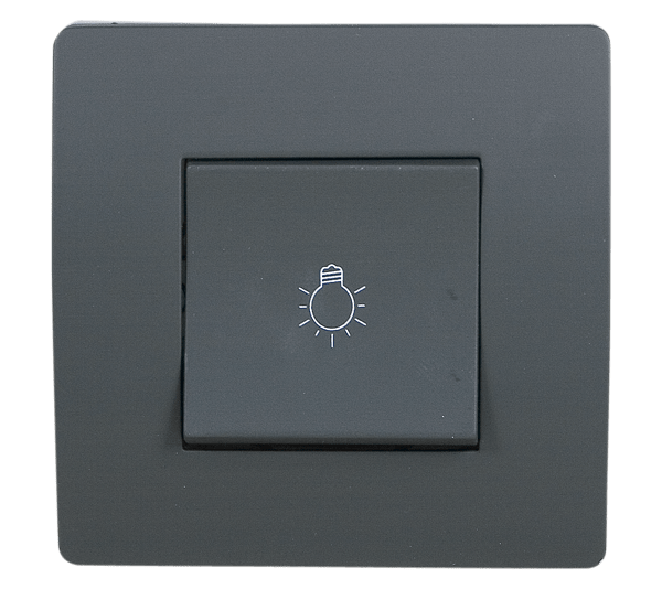 EL BASIC TG112A PUSH BUTTON SWITCH GRAPHITE-OLD