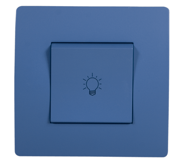 EL BASIC TG112A PUSH LIGHT BUTTON SWITCH BLUE-OLD