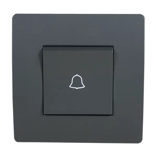 EL BASIC TG112 DOORBELL SWITCH GRAPHITE-OLD