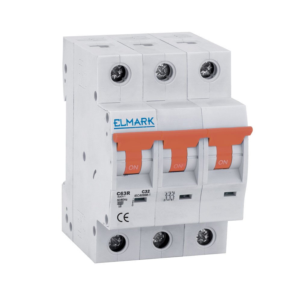 MINIATURE CIRCUIT BREAKER C63R 10A 3P 6kA CURVE C MINIATURE CIRCUIT BREAKER C63R 10A 3P 6kA CURVE C
