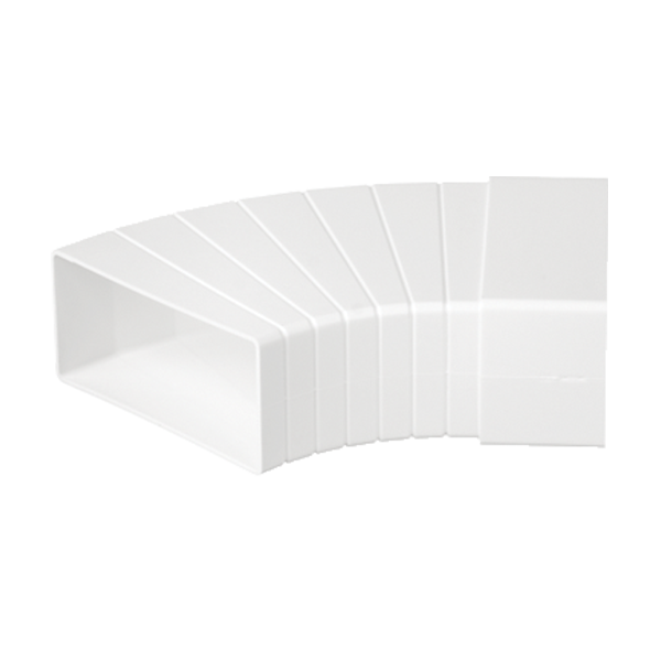 EL02-404 ADJUSTABLE KNEE 45° FOR FLAT DUCT 110/55