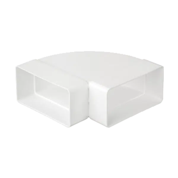 EL02-405 HORIZONTAL 90° BEND FOR FLAT DUCTS 110x55