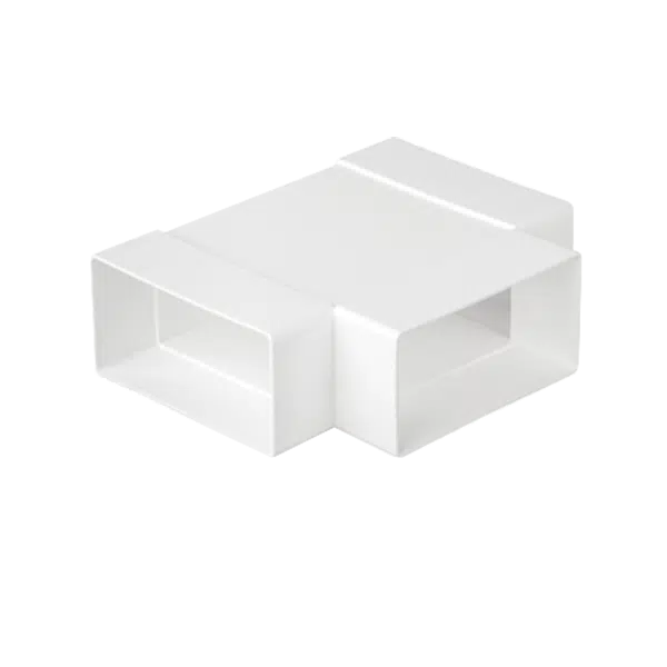 EL02-409 PVC T-JOINT FOR FLAT DUCTS 110x55MM