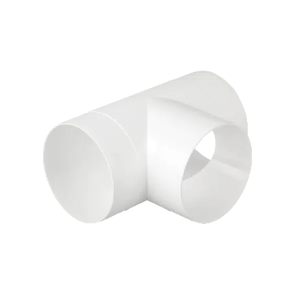 EL02-472 PVC T-JOINT FOR ROUND DUCTS D125MM
