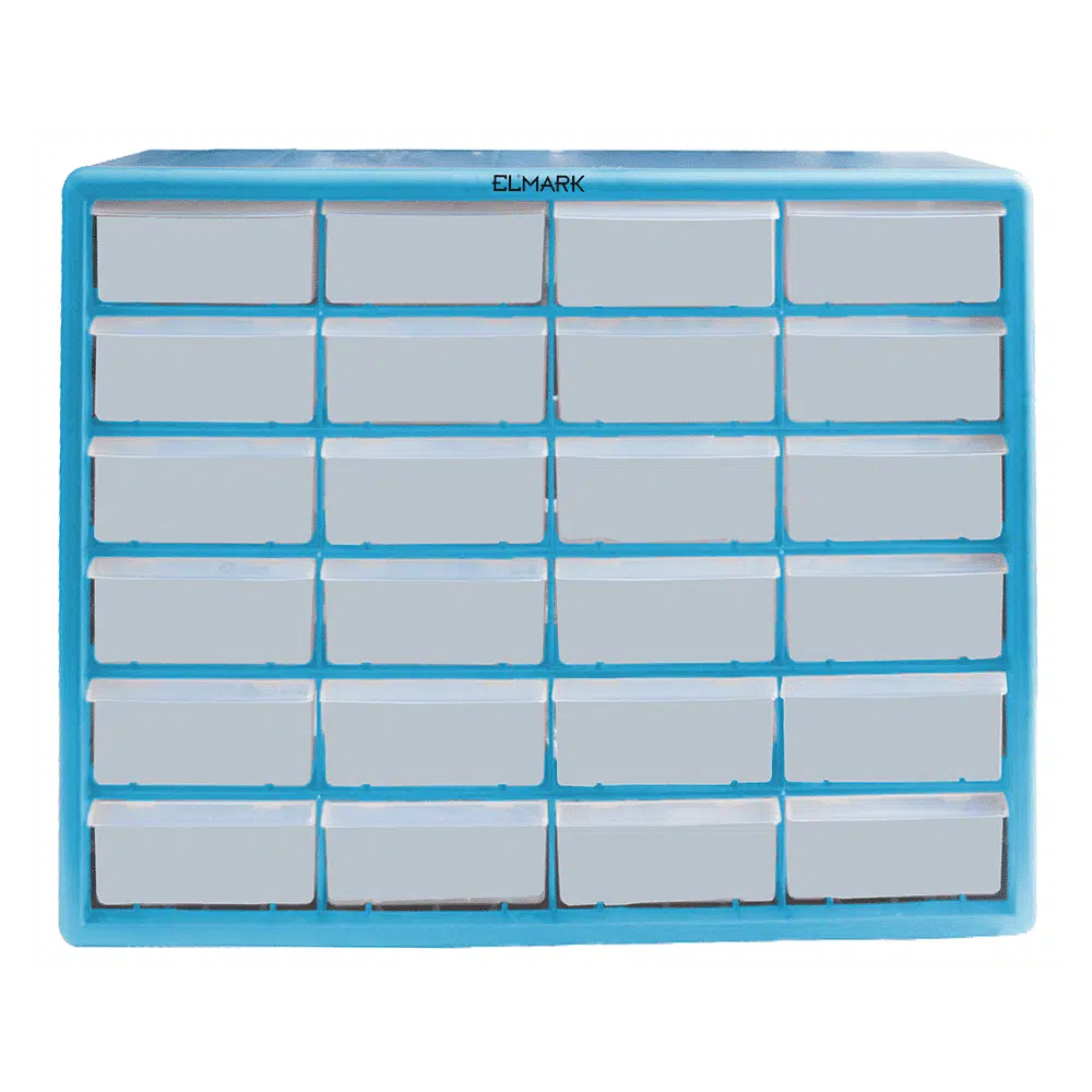 PLASTIC STORAGE BOX 24DRAWERS 50X16X39cm NO SCREW