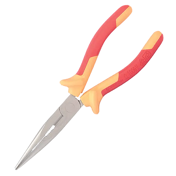 VDE CRV INSULATED LONG NOSE PLIERS 150MM 1000V