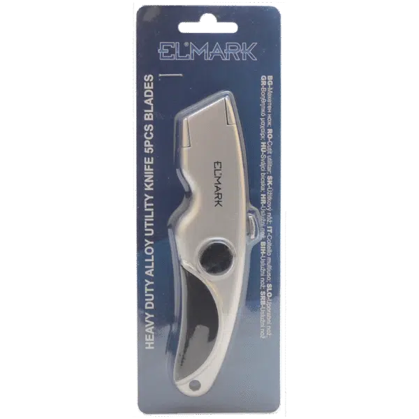 HEAVY DUTY ZINC ALLOY UTILITY KNIFE 5PCS BLADES