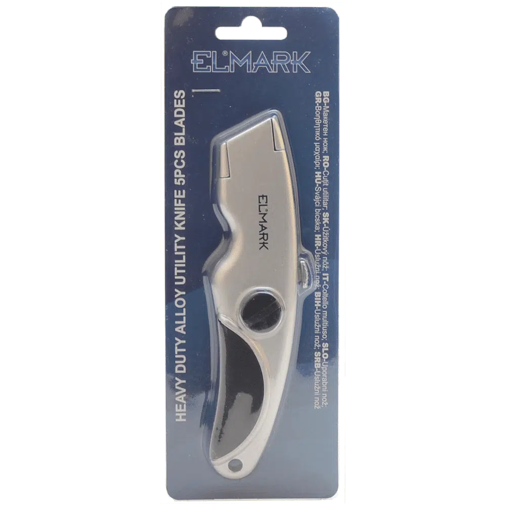 HEAVY DUTY ZINC ALLOY UTILITY KNIFE 5PCS BLADES