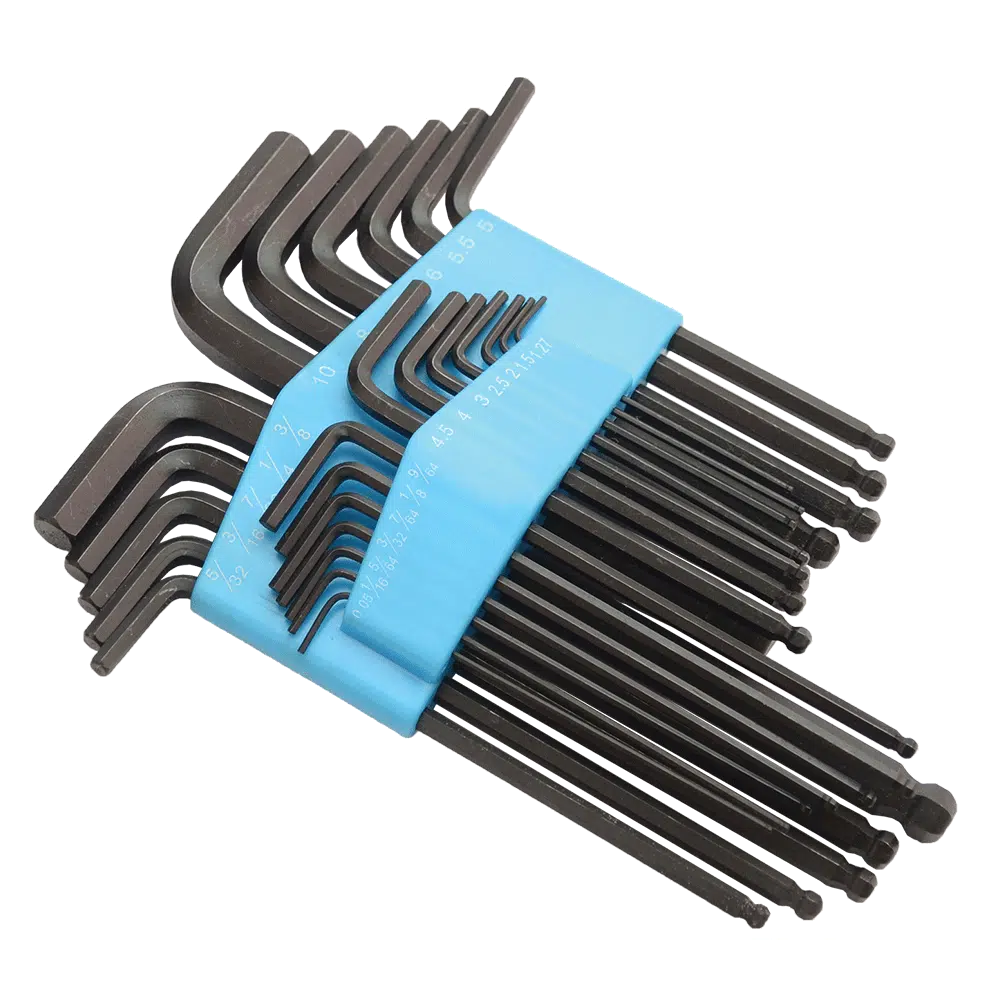 25PCS BALL POINT INNER HEX KEY SET 1.27-10mm