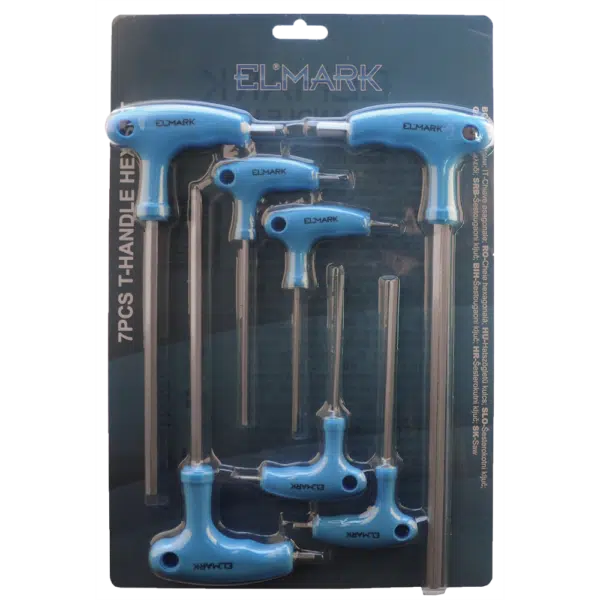 7PCS T-HANDLE HEX SET