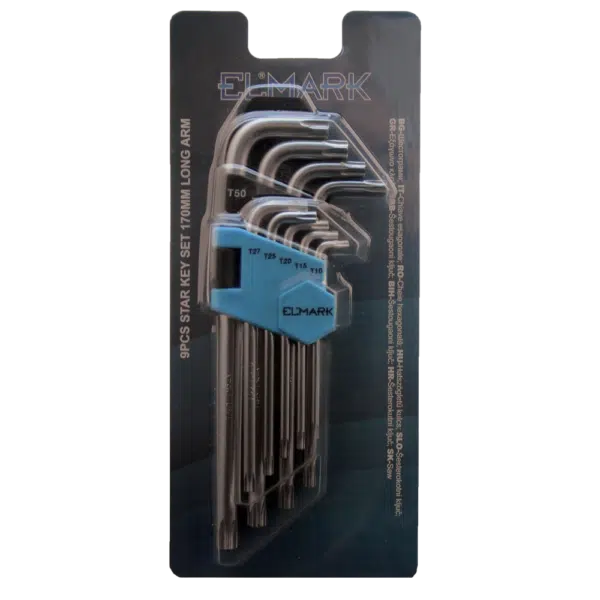 9PCS STAR KEY SET 170mm LONG ARM