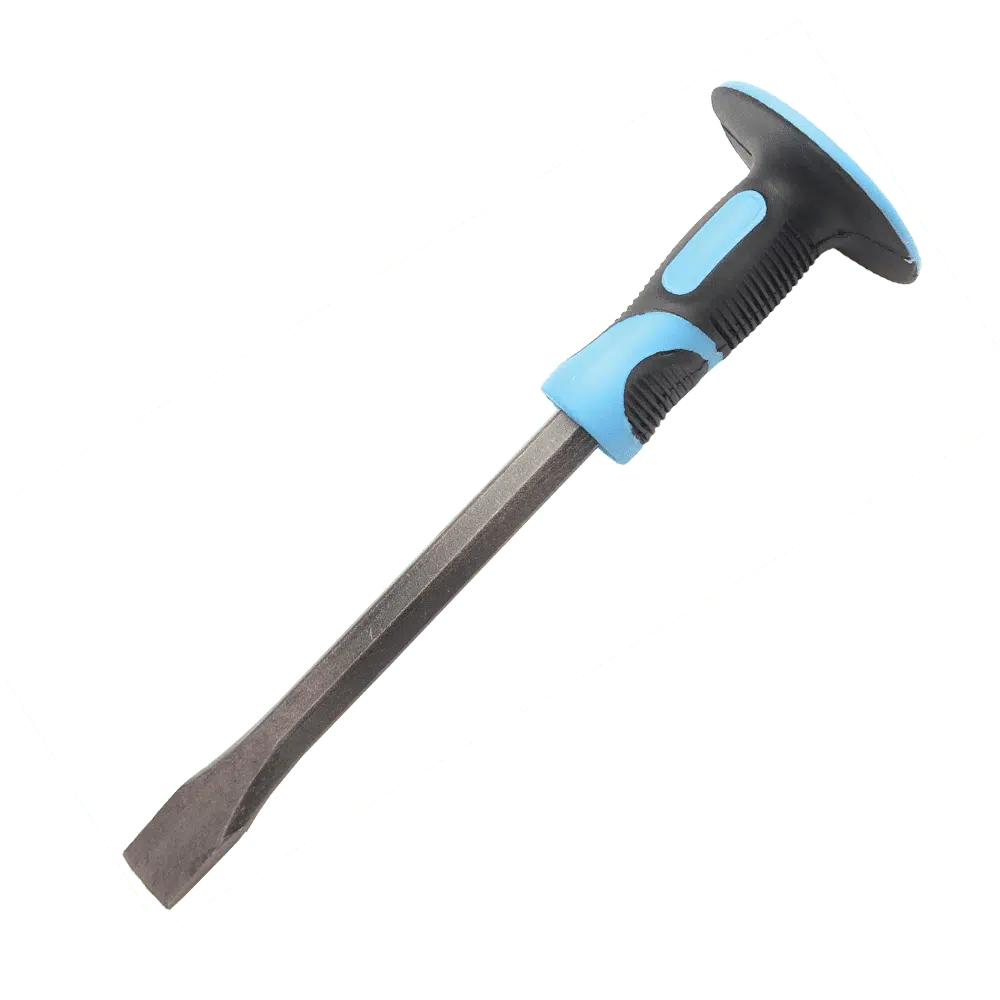 CHISEL AND PUNCH WITH TPR HANDLE 16x300mm