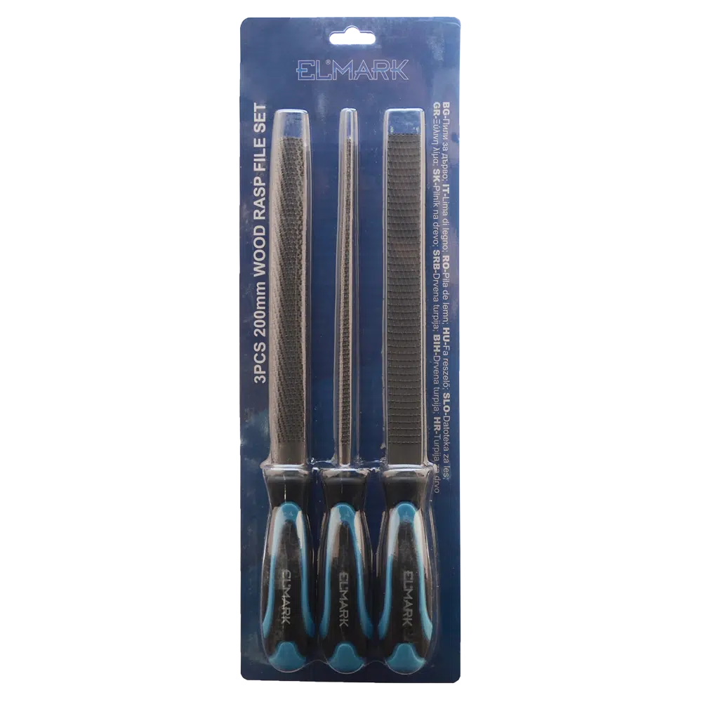 3PCS 200mm WOOD RASP FILE SET