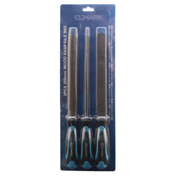 3PCS 200mm WOOD RASP FILE SET