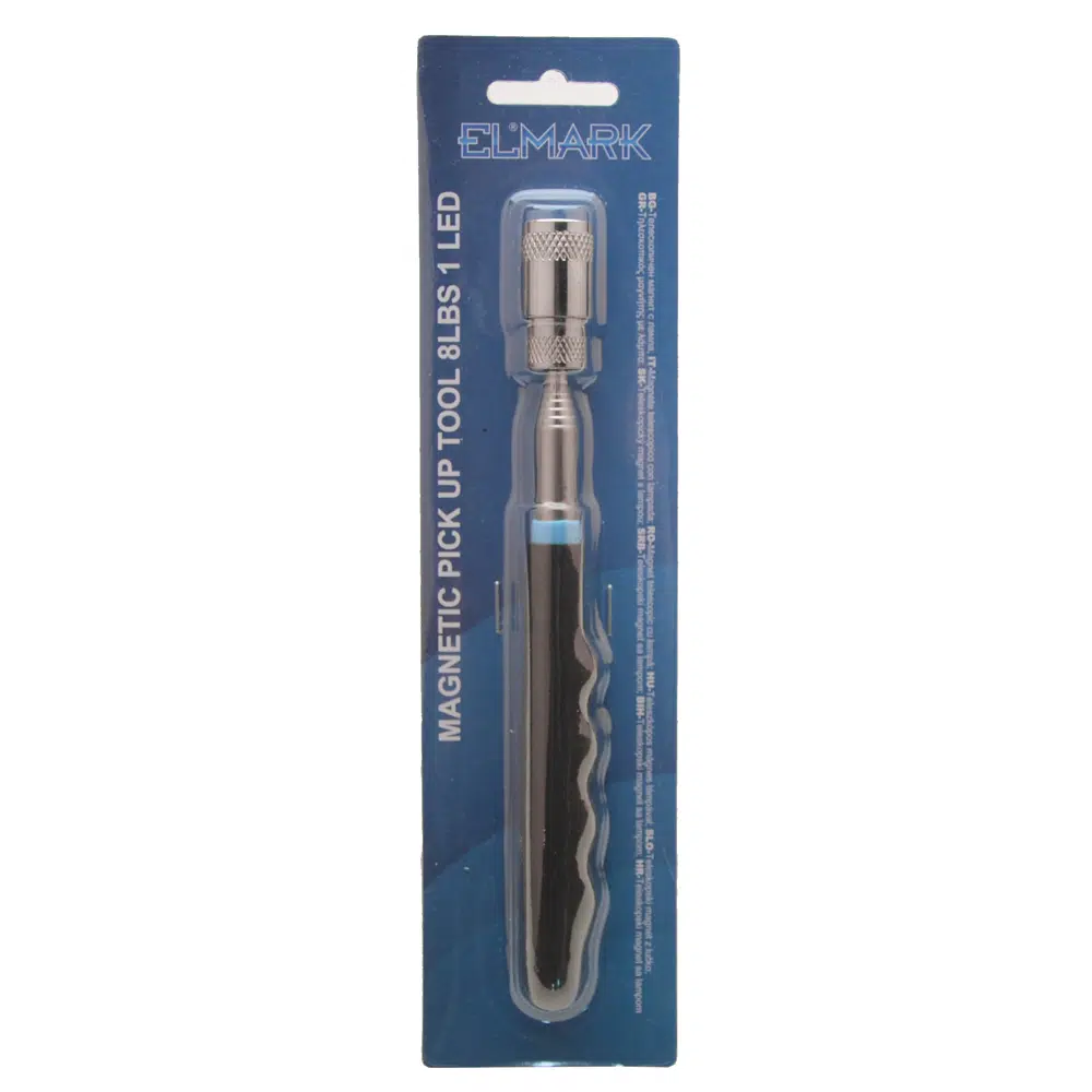MAGNETIC PICK UP TOOL 8LBS 1 LED