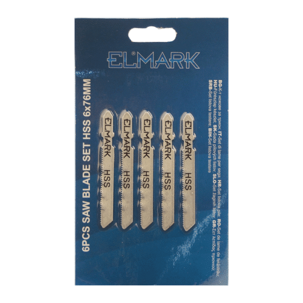 6PCS SAW BLADE SET HSS 6x76mm