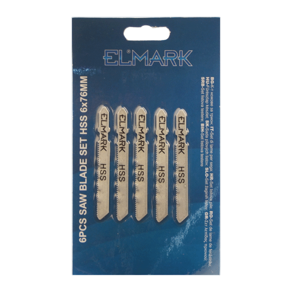 6PCS SAW BLADE SET HSS 6x76mm