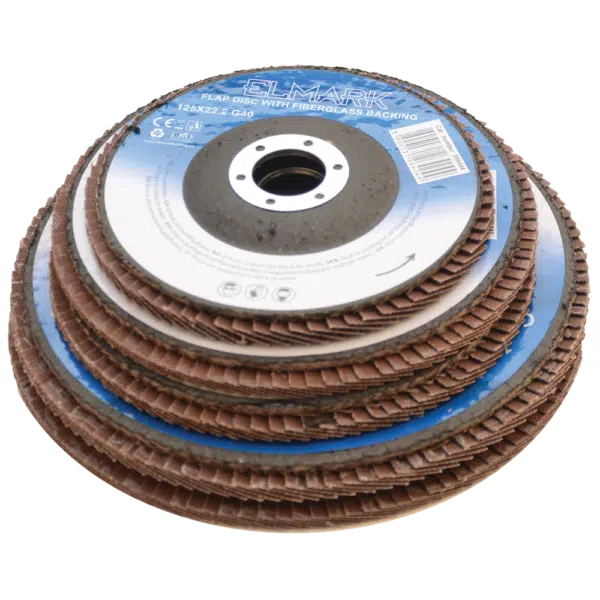 FLAP DISC WITH FIBERGLASS BACKING 125X22.2 G40