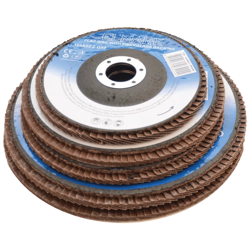 FLAP DISC WITH FIBERGLASS BACKING 125X22.2 G40