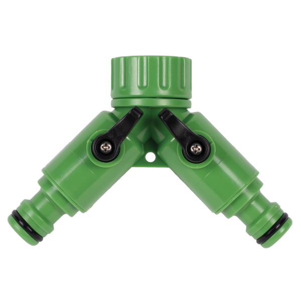 TWO WAY TAP ADAPTOR WITH SWIVEL 3/4