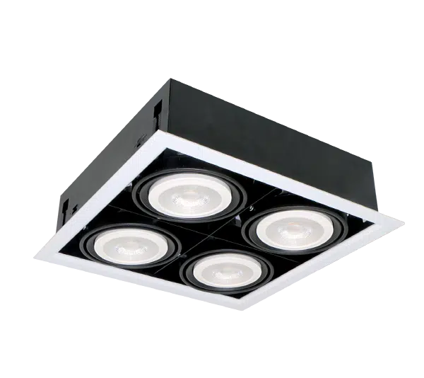 ΦΩΤΙΣΤΙΚΟ QUAD412 12W 4XE27 2700K ΓΚΡΙ ΣΚΟΥΡΟ