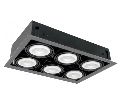 ΦΩΤΙΣΤΙΚΟ QUAD610 10W 6XE27 4000K ΓΚΡΙ ΣΚΟΥΡΟ