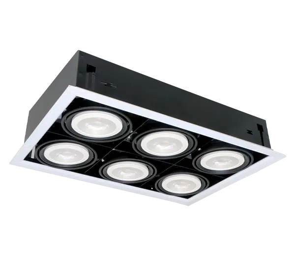 ΦΩΤΙΣΤΙΚΟ QUAD612 12W 6XE27 2700K ΓΚΡΙ ΣΚΟΥΡΟ
