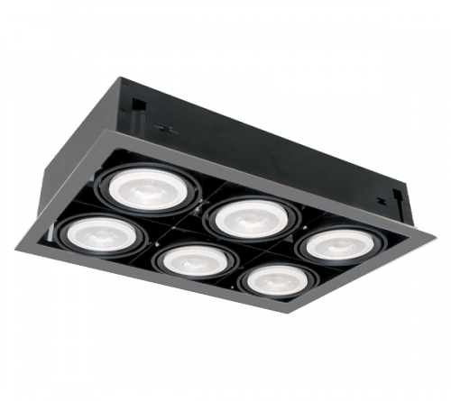 QUAD6 PAR30 6ХE27 DARK GREY