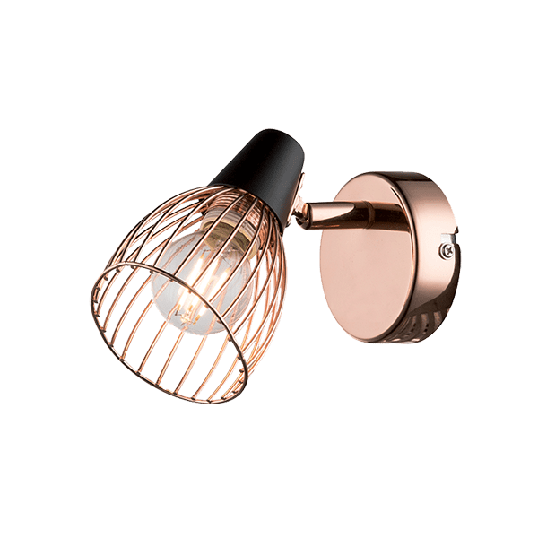 AMBIX ΣΠΟΤ 1XE14 ΜΑΥΡΟ/ΧΑΛΚΟΣ