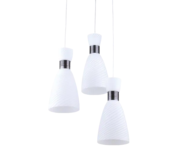 6843 DELL ΚΡΕΜΑΣΤΟ ΦΩΤΙΣΤΙΚΟ 3XЕ27 Ф350ΜΜ ΛΕΥΚΟ