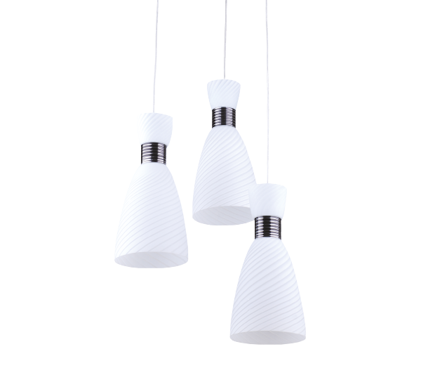 6843 DELL ΚΡΕΜΑΣΤΟ ΦΩΤΙΣΤΙΚΟ 3XЕ27 Ф350ΜΜ ΛΕΥΚΟ