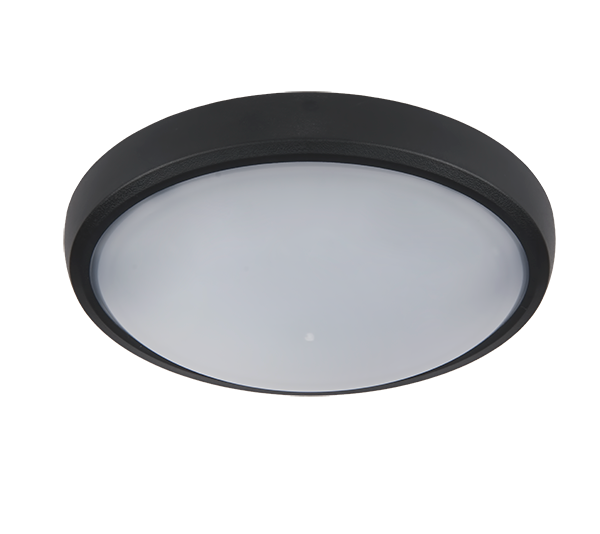 LED ΠΛΑΦΟΝΙΕΡΑ BRLED 12W ΜΑΥΡΗ IP54