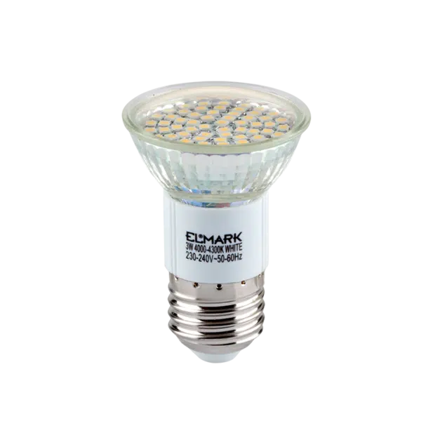 LED ΛΑΜΠΤΗΡΑΣ LED60SMD3528 3W E27 230V ΛΕΥΚΟ ΘΕΡΜΟ