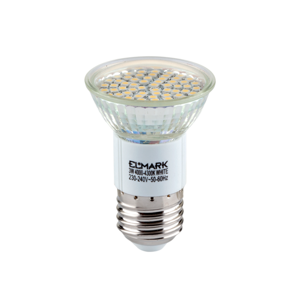 LED ΛΑΜΠΤΗΡΑΣ LED60SMD3528 3W E27 230V ΛΕΥΚΟ ΘΕΡΜΟ