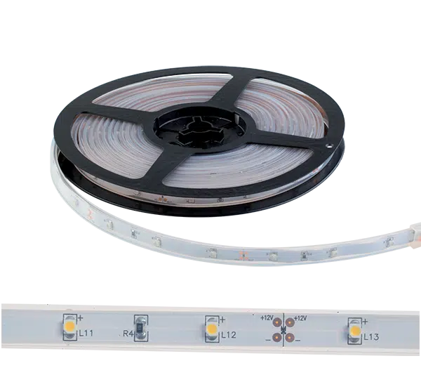 LED ΤΑΙΝΙΑ LED150 3528 12V DC IP65 30 τεμ./m. ΛΕΥΚΟ ΘΕΡΜΟ