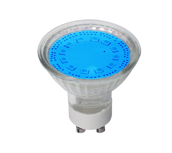 LED ΛΑΜΠΤΗΡΑΣ SMD2835 3W GU10 230V 3000K ΜΠΛΕ