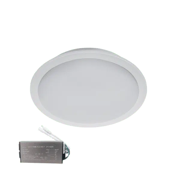 LED ΠΑΝΕΛ ΣΤΡΌΓΓΥΛΟ 18W 6500K IP65+ ΚΙΤ ΑΣΦΑΛΕΙΑΣ