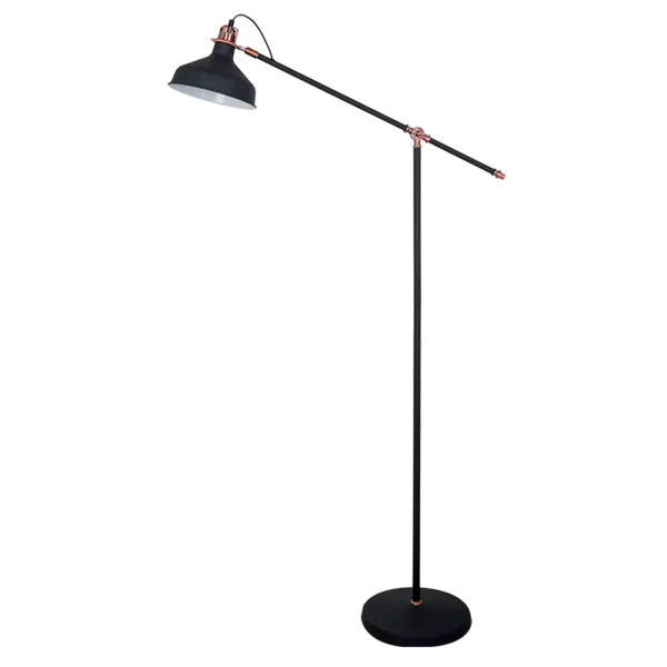 JOHN ΕΠΙΔΑΠΕΔΙΟ ΦΩΤΙΣΤΙΚΟ 1XE27 ΜΑΥΡΟ H1500mm