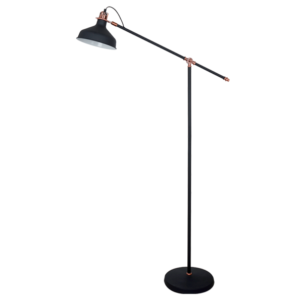 JOHN ΕΠΙΔΑΠΕΔΙΟ ΦΩΤΙΣΤΙΚΟ 1XE27 ΜΑΥΡΟ H1500mm