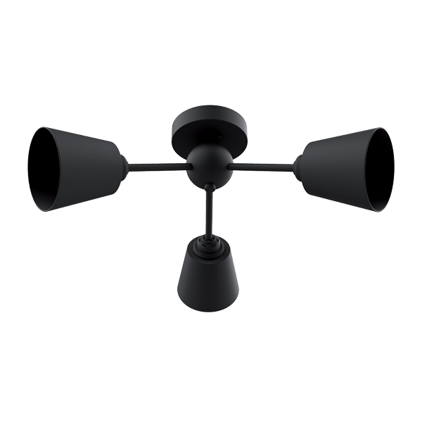 JUDY ΠΟΛΥΦΩΤΟ 3XЕ27 ΜΑΥΡΟ