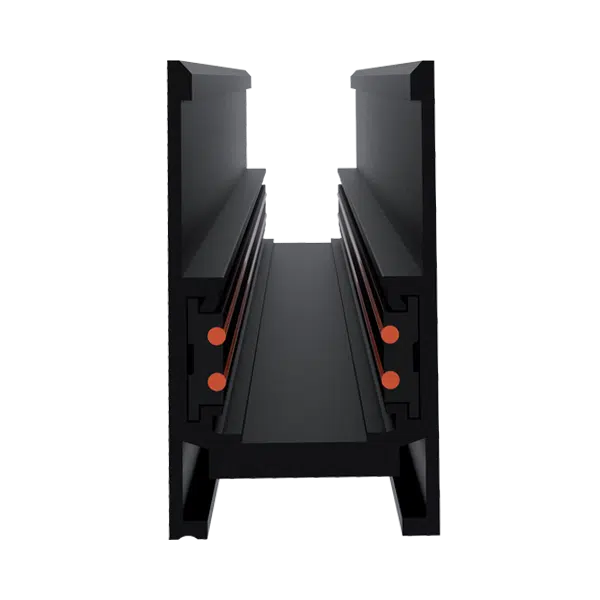 MAGNETIC TRACK RAIL FOUR POLE SURFACE MOUNT 1m