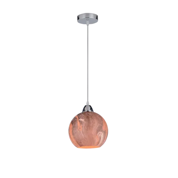 MARBLE-1A ΚΡΕΜΑΣΤΟ ΦΩΤΙΣΤΙΚΟ 1XE27 ΚΑΦΕ D200mm