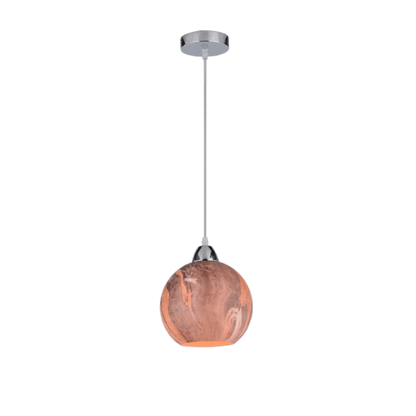 MARBLE-1A ΚΡΕΜΑΣΤΟ ΦΩΤΙΣΤΙΚΟ 1XE27 ΚΑΦΕ D200mm