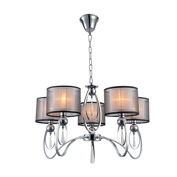 MERY ΠΟΛΥΦΩΤΟ 5XE27 ΧΡΩΜΙΟ D700X520mm