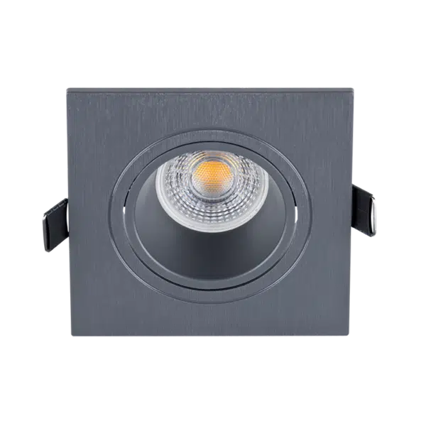 LED ΣΠΟΤ ΠΛΑΣΤΙΚΟ ΤΕΤΡΑΓΩΝΟ PAR 16 COB 7W 4000-4300K ΓΡΑΦΙΤΗΣ