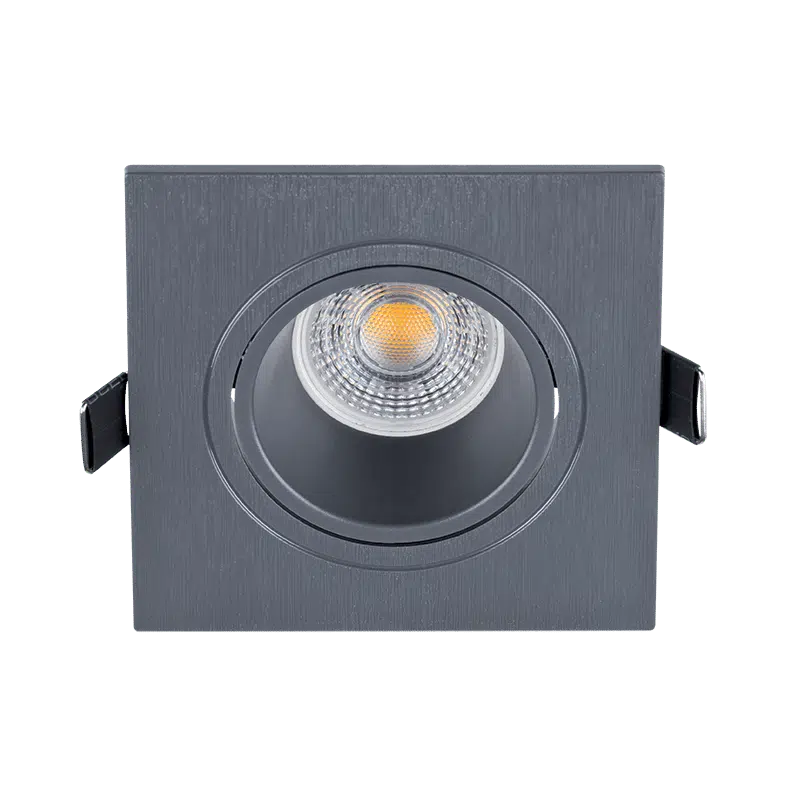 LED ΣΠΟΤ ΠΛΑΣΤΙΚΟ ΤΕΤΡΑΓΩΝΟ PAR 16 COB 7W 4000-4300K ΓΡΑΦΙΤΗΣ