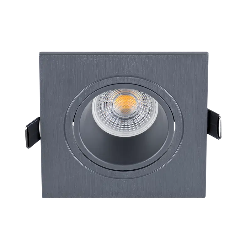 LED ΣΠΟΤ ΠΛΑΣΤΙΚΟ ΤΕΤΡΑΓΩΝΟ PAR 16 COB 7W 4000-4300K ΓΡΑΦΙΤΗΣ